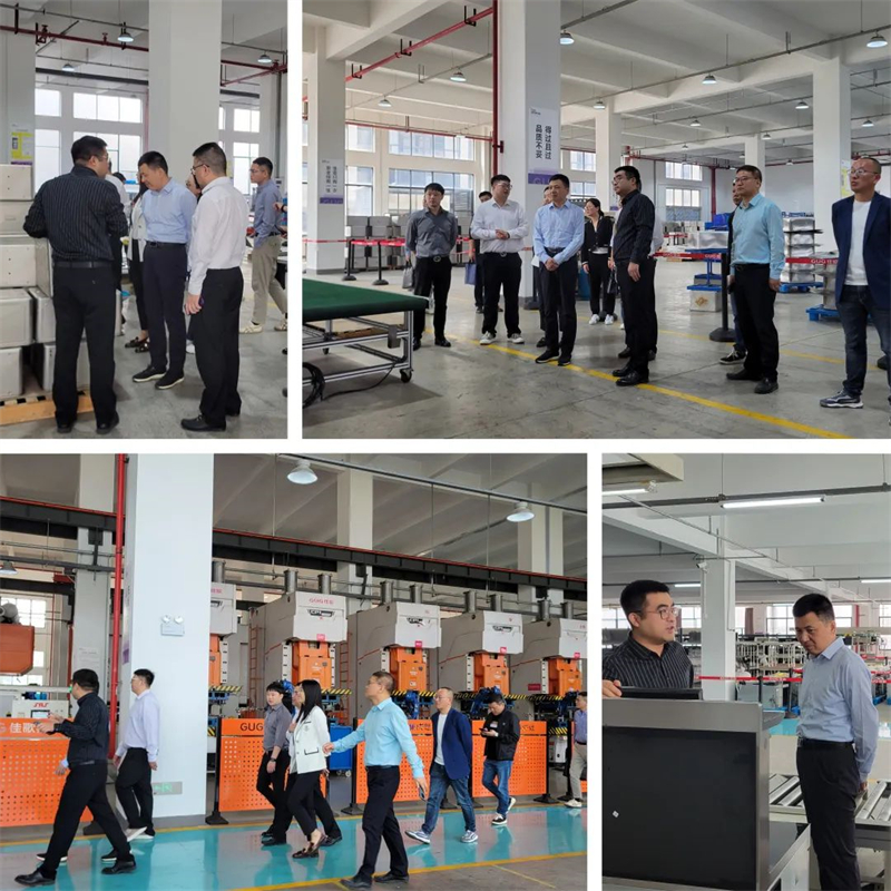 紹興市商務(wù)局領(lǐng)導(dǎo)一行蒞臨佳歌二期智能化新工廠參觀考察！